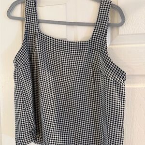 A new day linen tank top